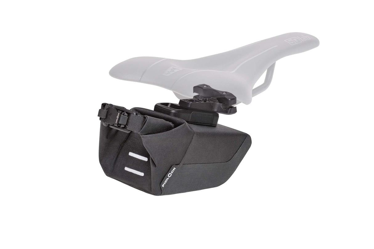 PINCLIP saddle bag S + saddle base, 400ml - black Fidlock