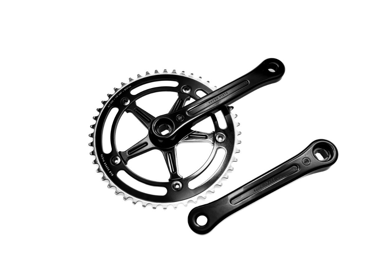 Super Pista crankset 165mm - black