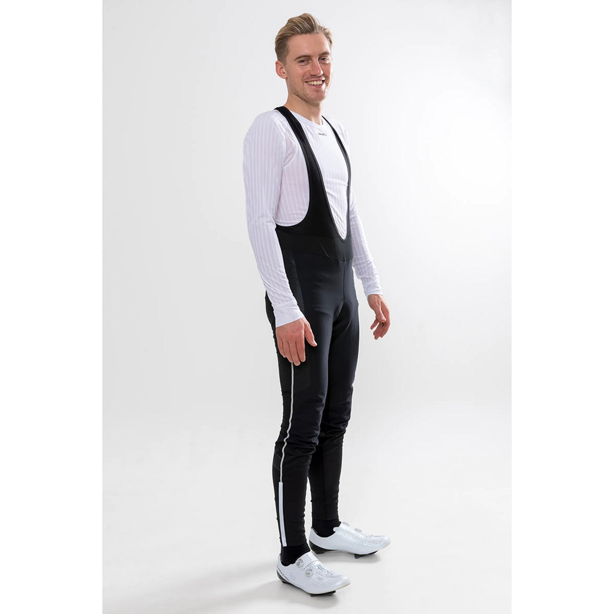 Ideal Pro Wind Bib Tights with pad M - Schwarz