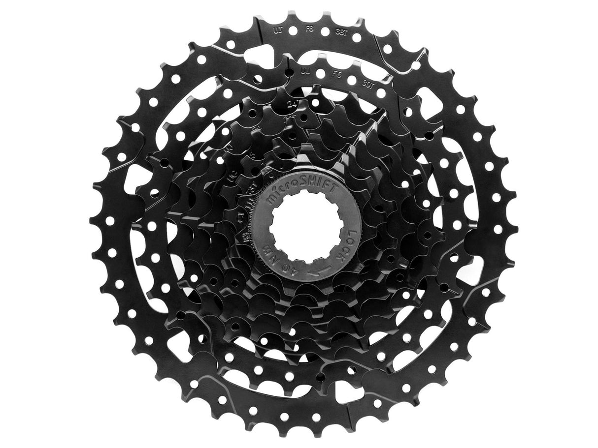 Acolyte Kassette 8sp 11-38T Stahl - black