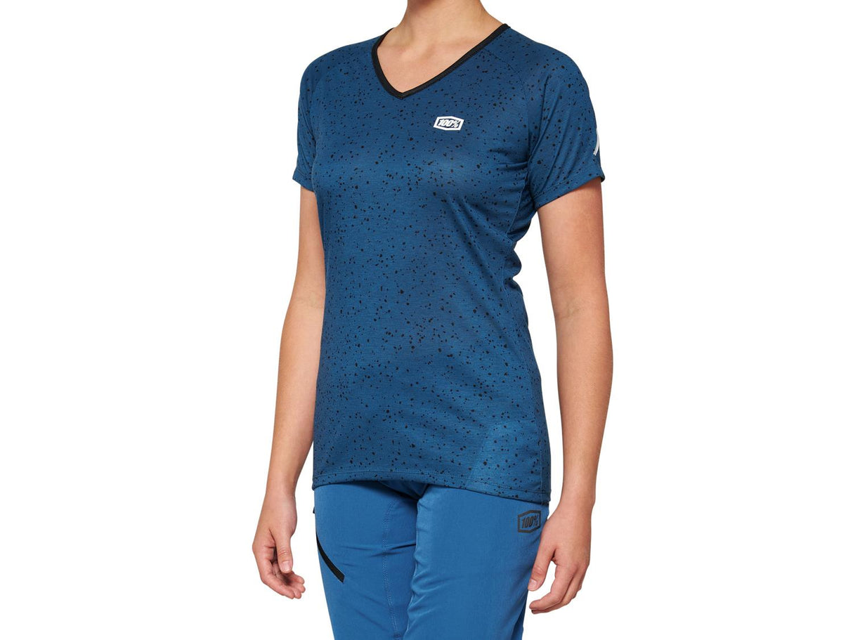 Airmatic Womens Short Sleeve Jersey - Slate Blue