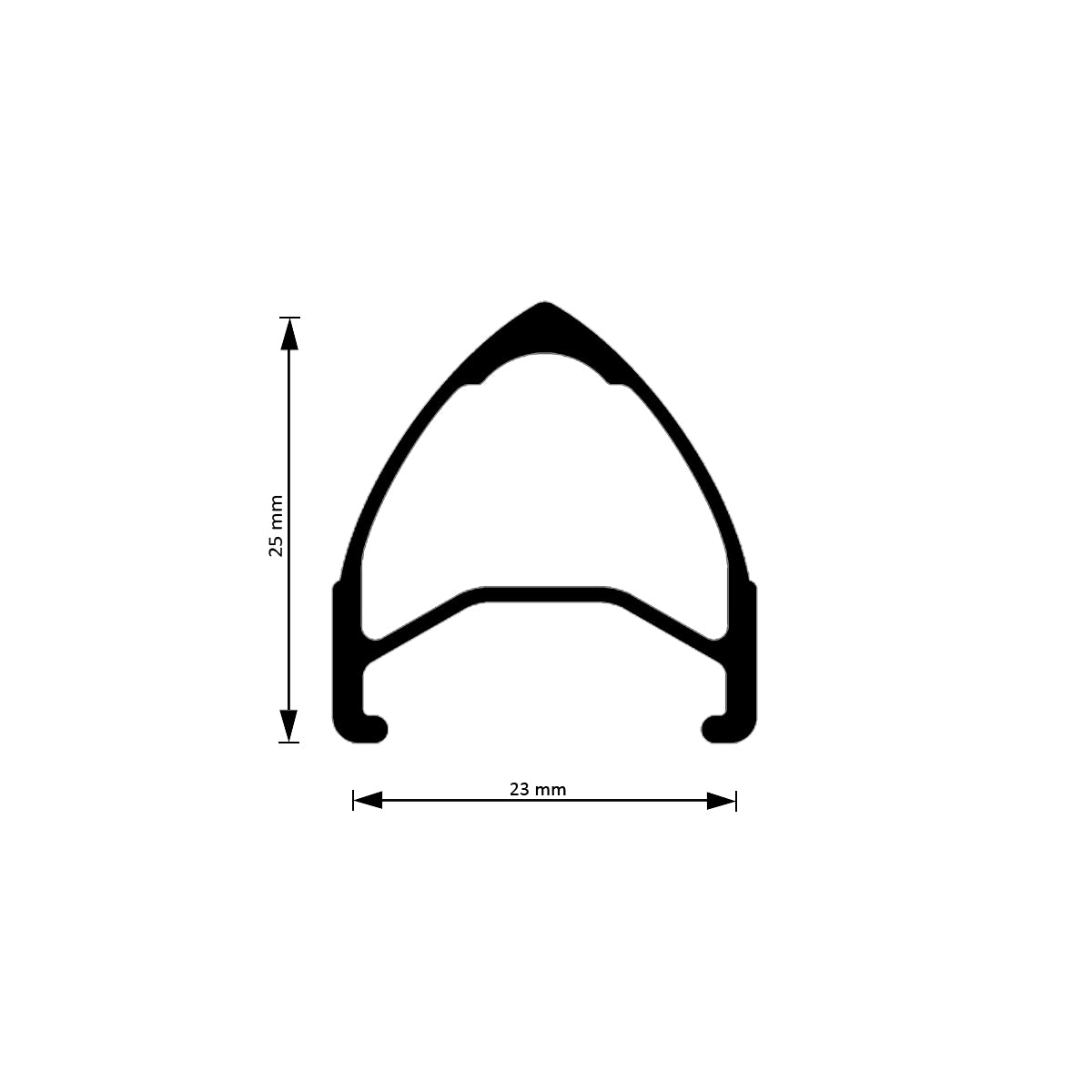 Felge 28 Zoll - Archetype - abgedreht - Silber