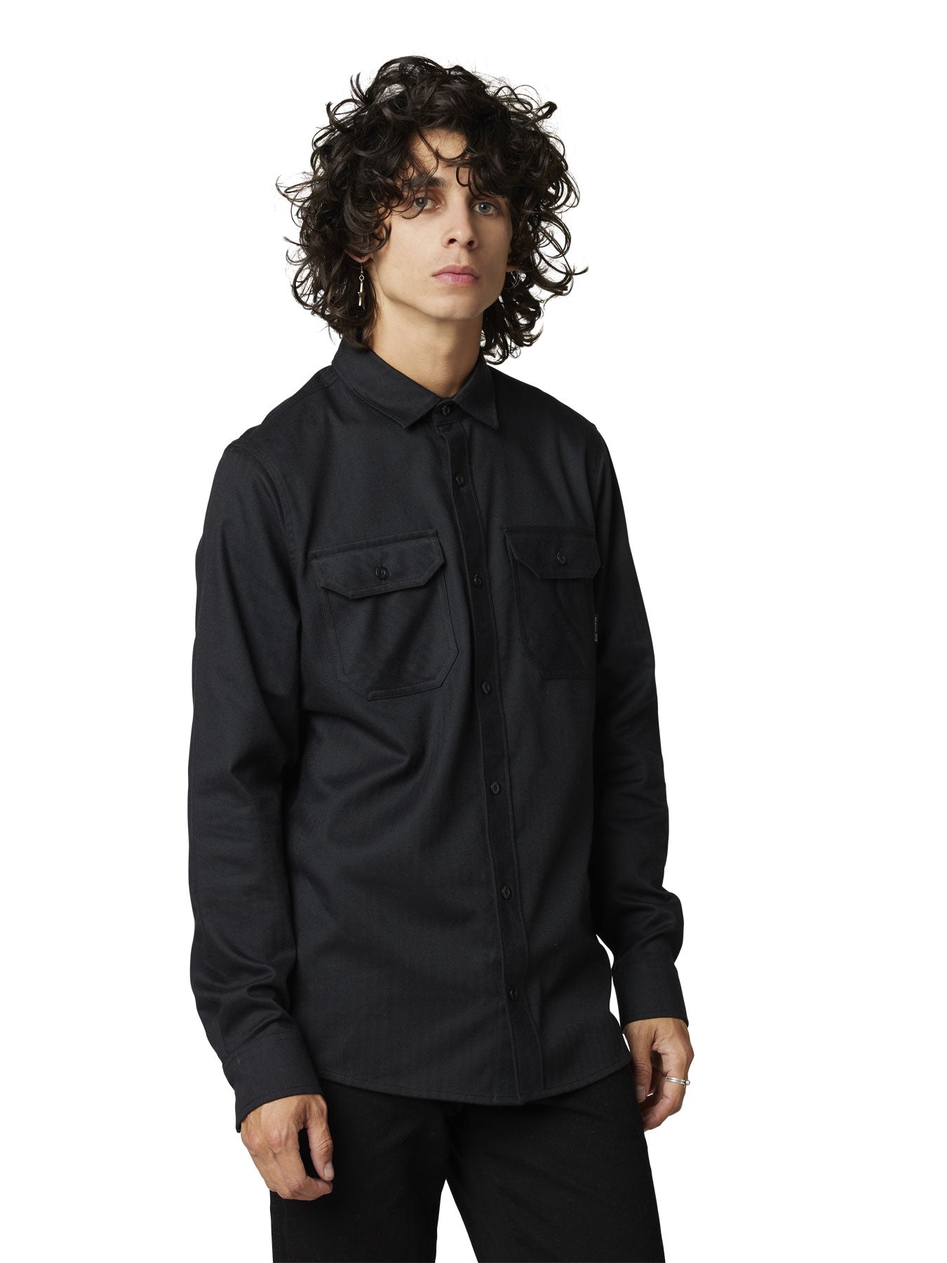 Assembly Line Flannel - black
