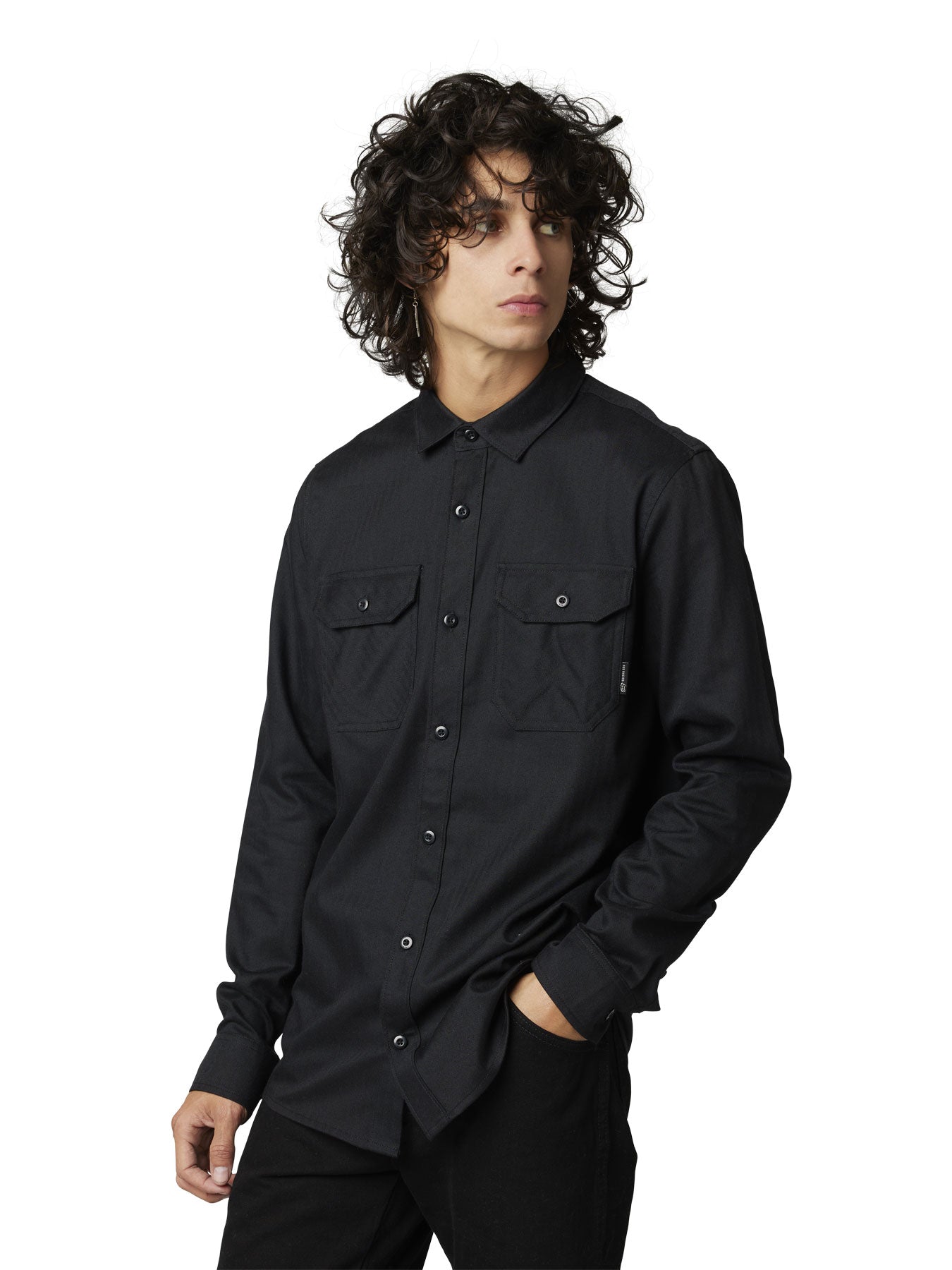 Assembly Line Flannel - black
