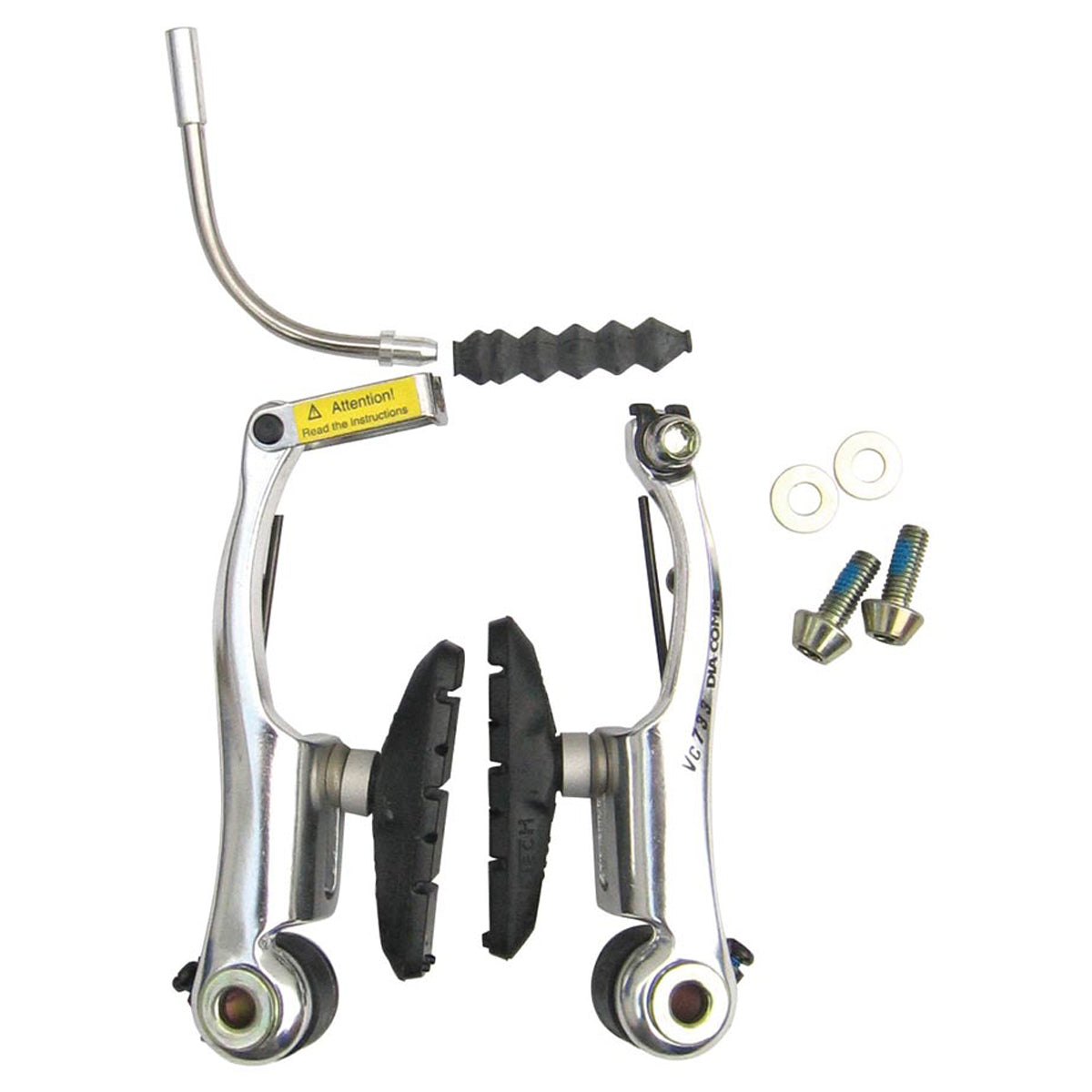 Tektro V-Bremse 857AL In Silber – Scheibenbremse Für MTB & Trekkingräder, Ø 160mm
