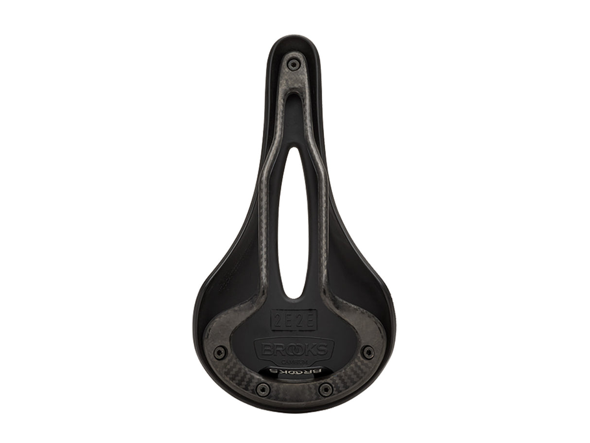 Brooks Saddle C13 Carved 145mm, Cambium - black