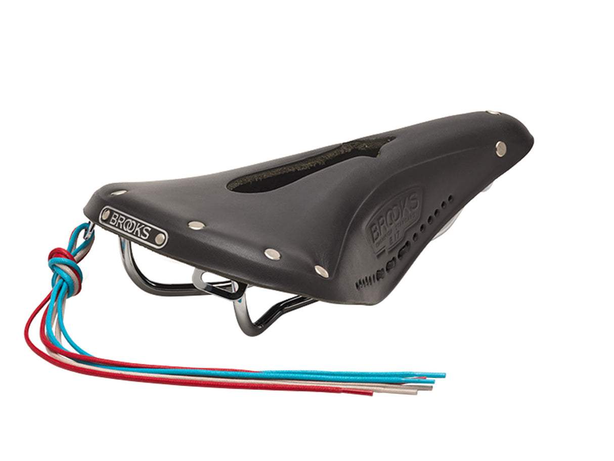 Brooks Saddle B17 Narrow Carved, Leather - black