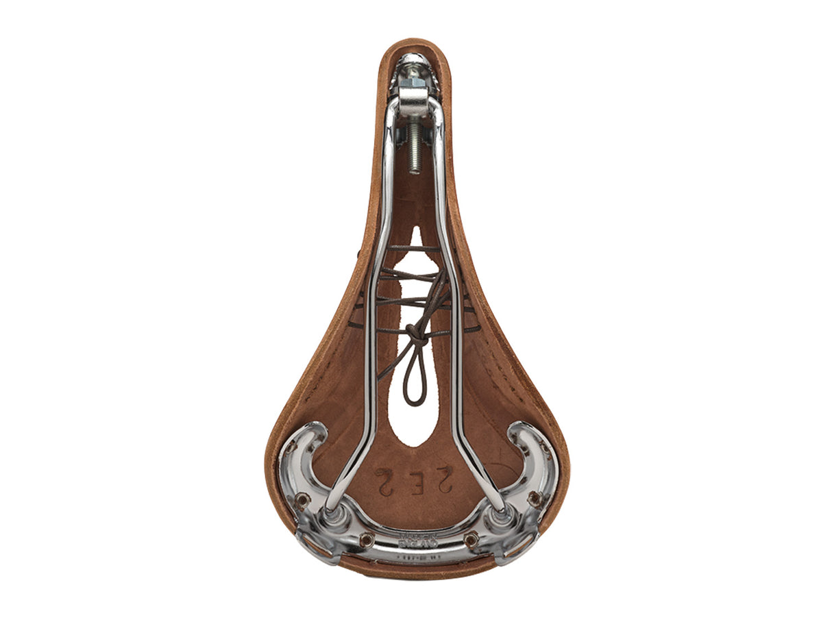 Brooks Saddle B17 Narrow Carved, Leather - A. Brown