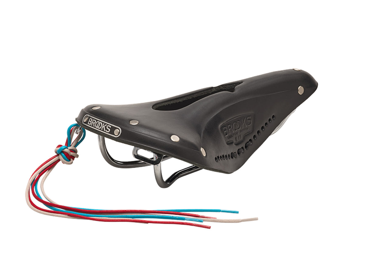 Brooks Saddle B17 Carved, Leather - black