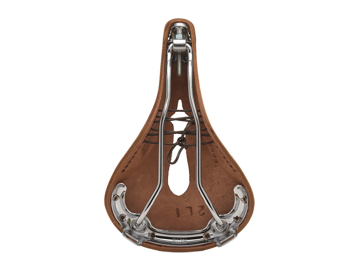 Brooks Saddle B17 Carved, Leather - A. Brown