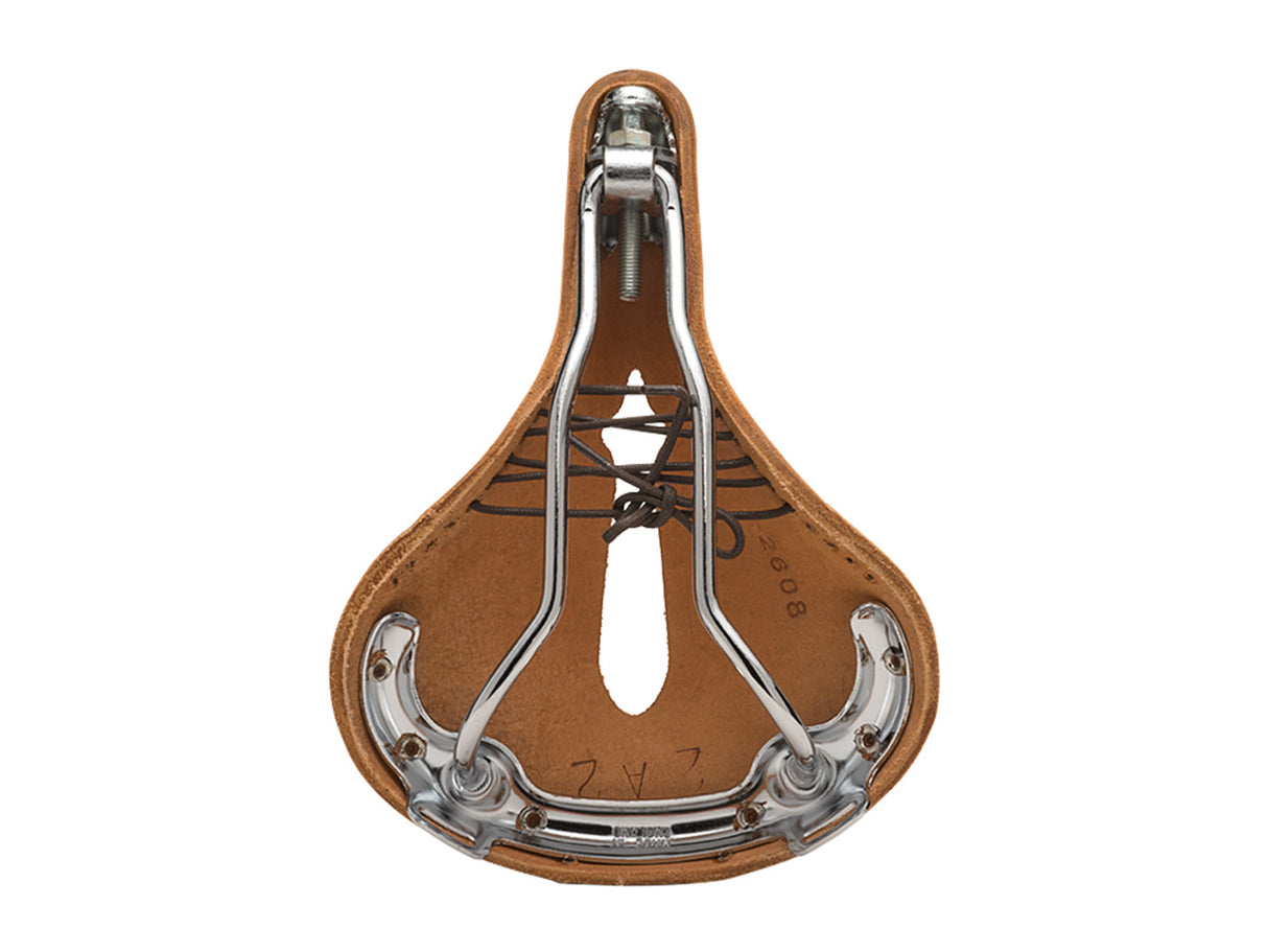 Brooks Saddle B17 Carved Short, Leather - honey