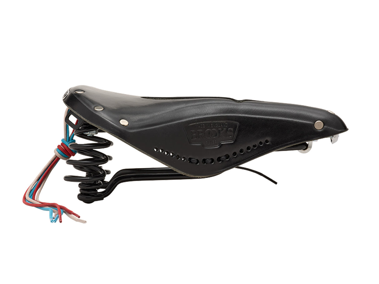Brooks Saddle Flyer Carved, Leather - black