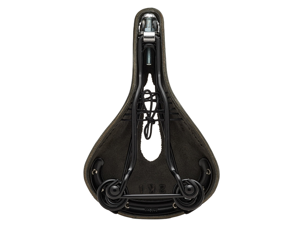 Brooks Saddle Flyer Carved, Leather - black