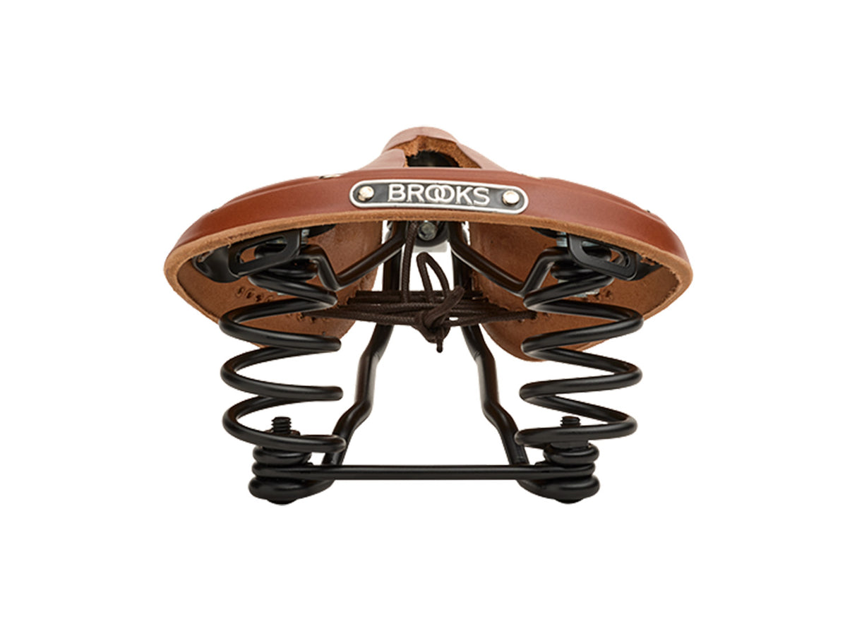 Brooks Saddle Flyer Carved, Leather - honey