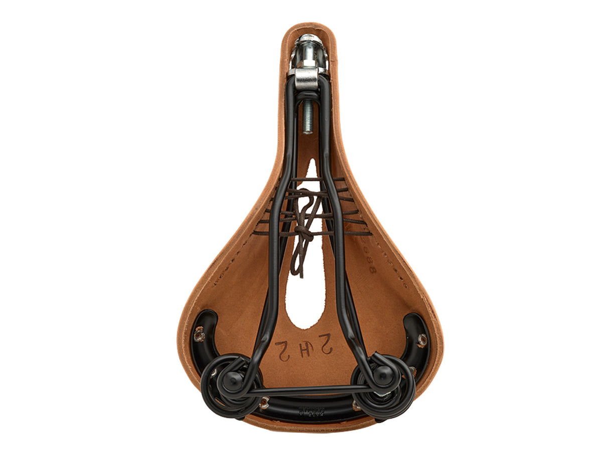 Brooks Saddle Flyer Carved, Leather - honey