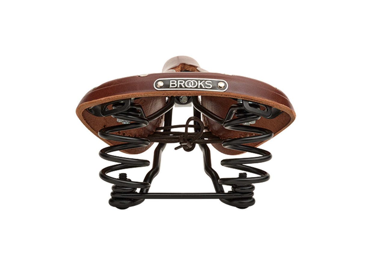 Brooks Saddle Flyer Carved, Leather - A. Brown