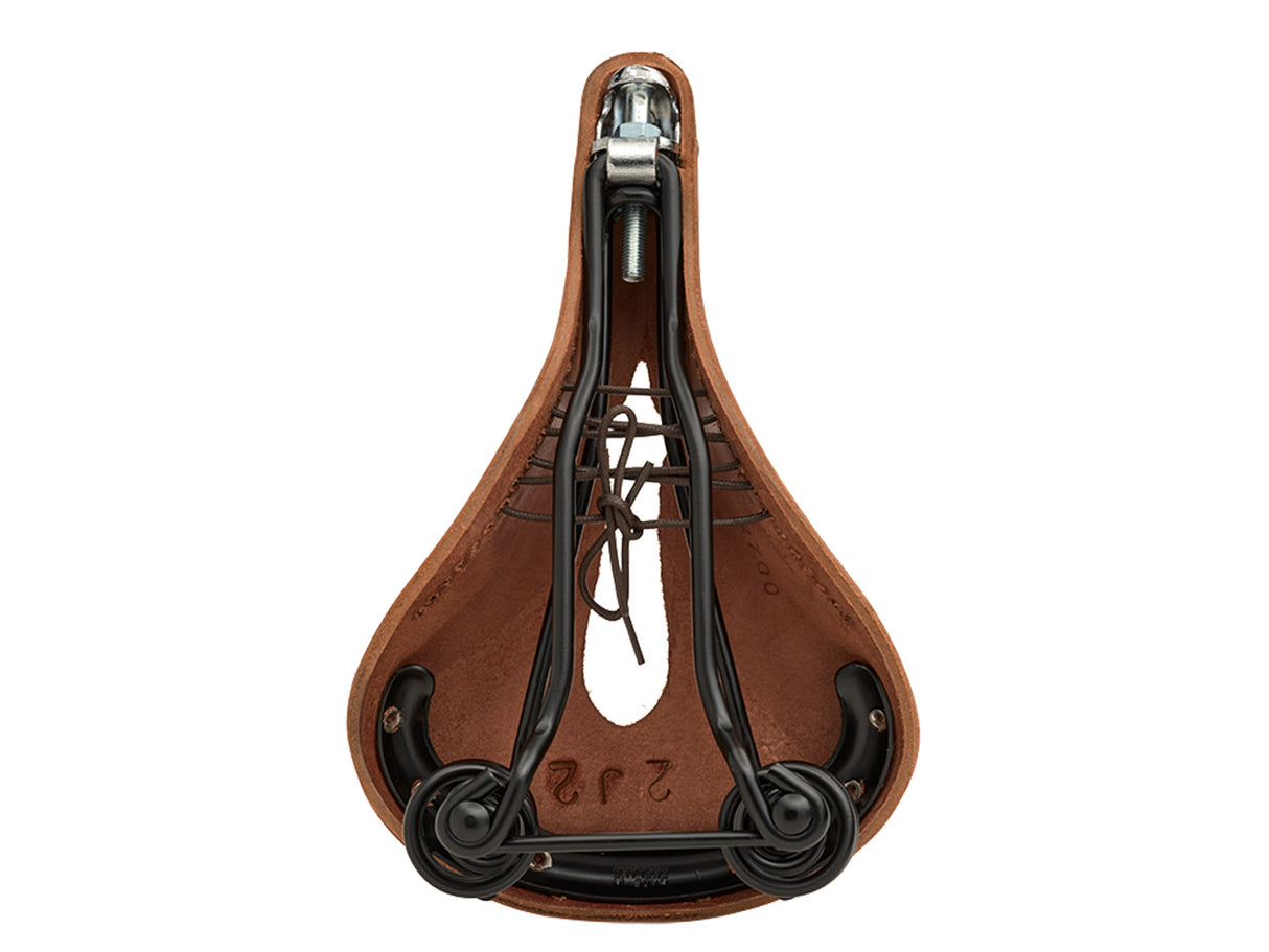Brooks Saddle Flyer Carved, Leather - A. Brown