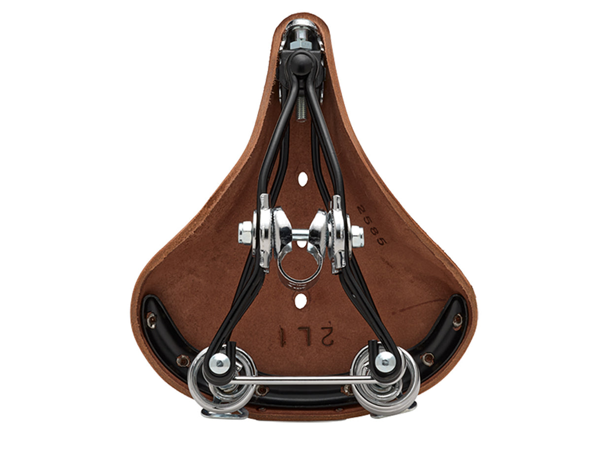 Brooks Saddle B66 Short, Leather - A. Brown