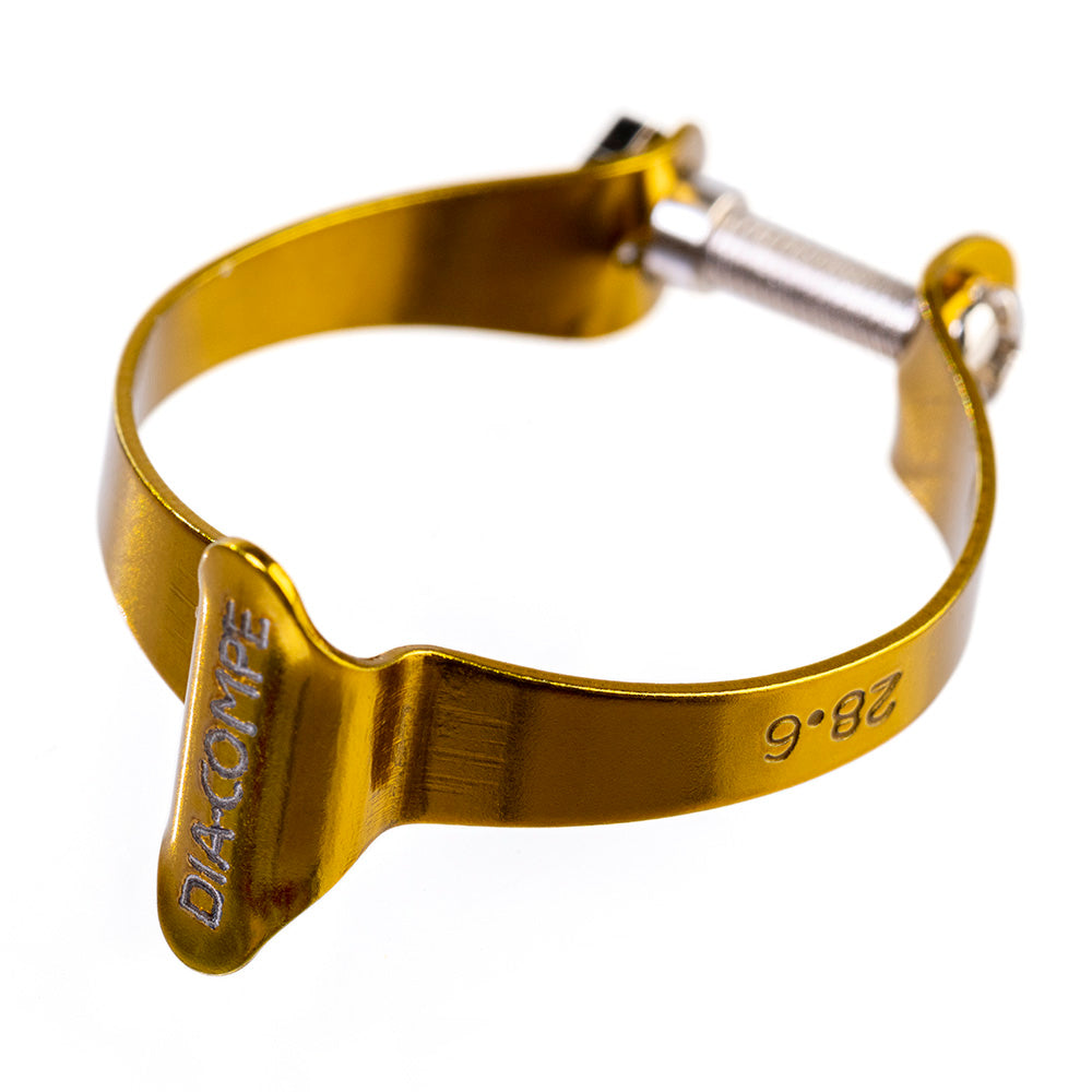 Kabelklemmen für Oberrohr - farbig - gold