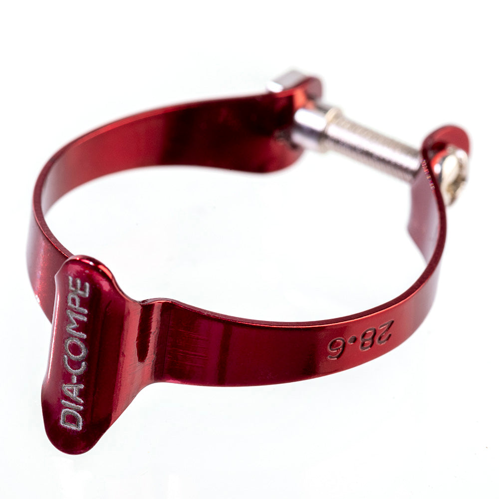 Kabelklemmen für Oberrohr - farbig - rot