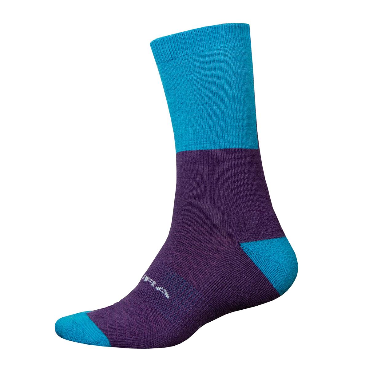 BaaBaa Merino Wintersocken - Electric Blue