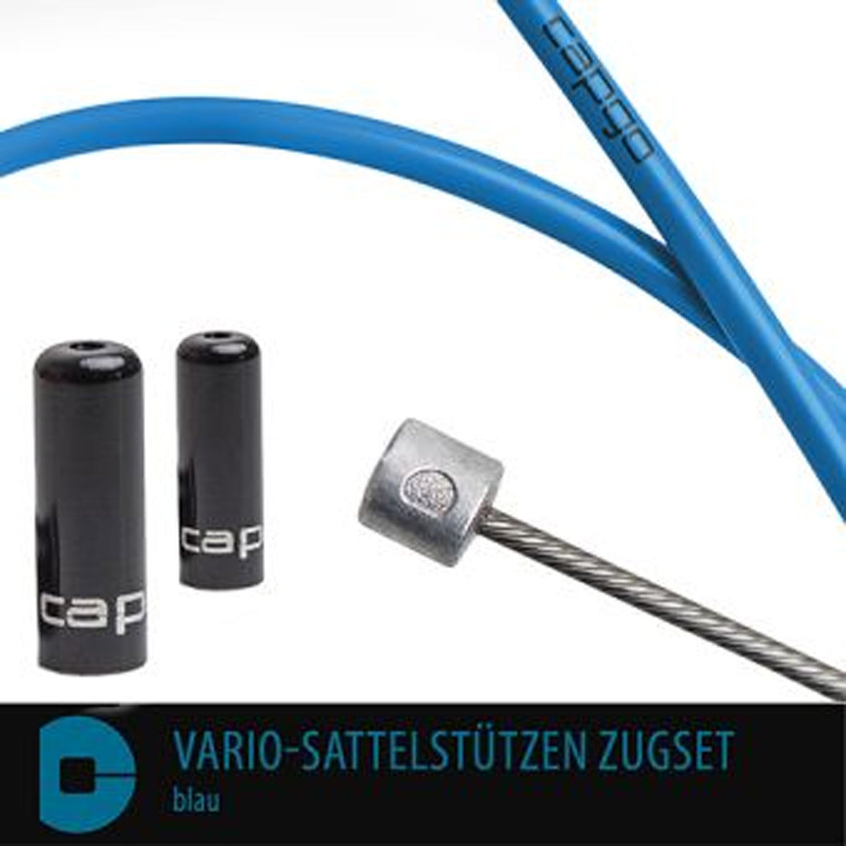 BL Vario-Sattelstützen Zugset - Blau