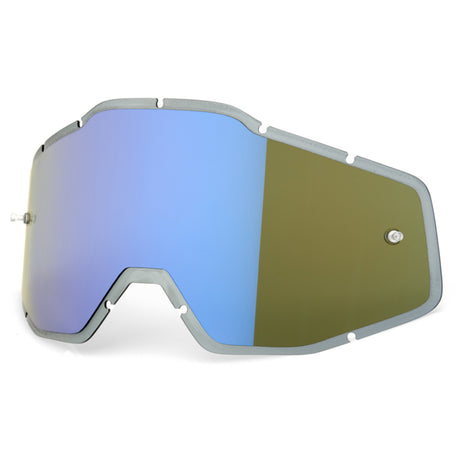 Ersatzscheibe Anti-Fog Racecraft/Accuri/Strata - Blue Mirror/Smoke