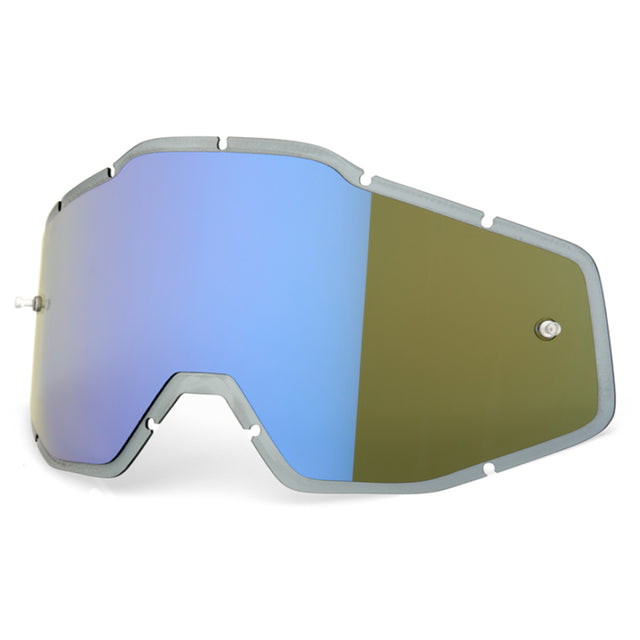 Ersatzscheibe Anti-Fog Racecraft/Accuri/Strata - Blue Mirror/Smoke