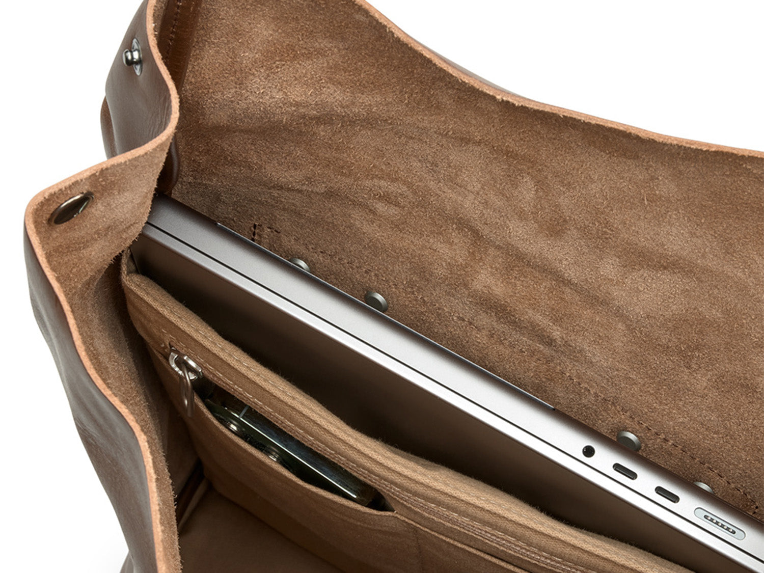 Pickwick Harte Ledertasche 12L - Braun