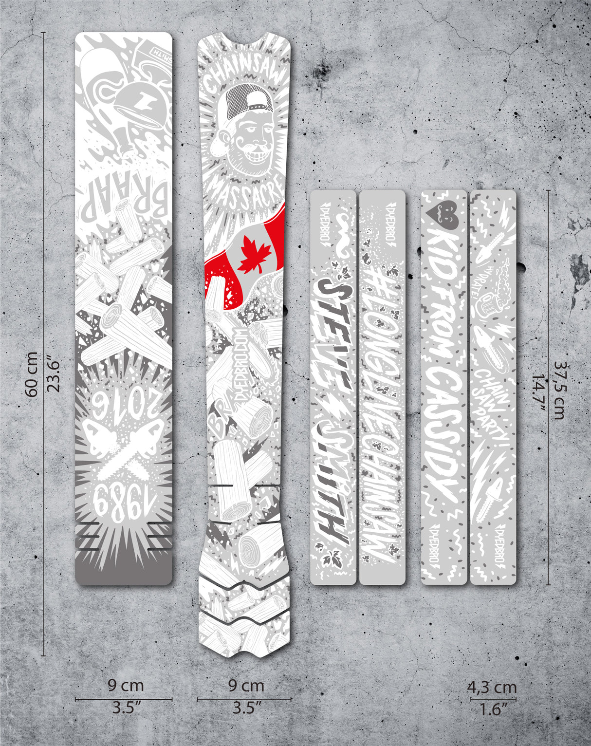 Rahmenschutz Kit - Chainsaw White Matte