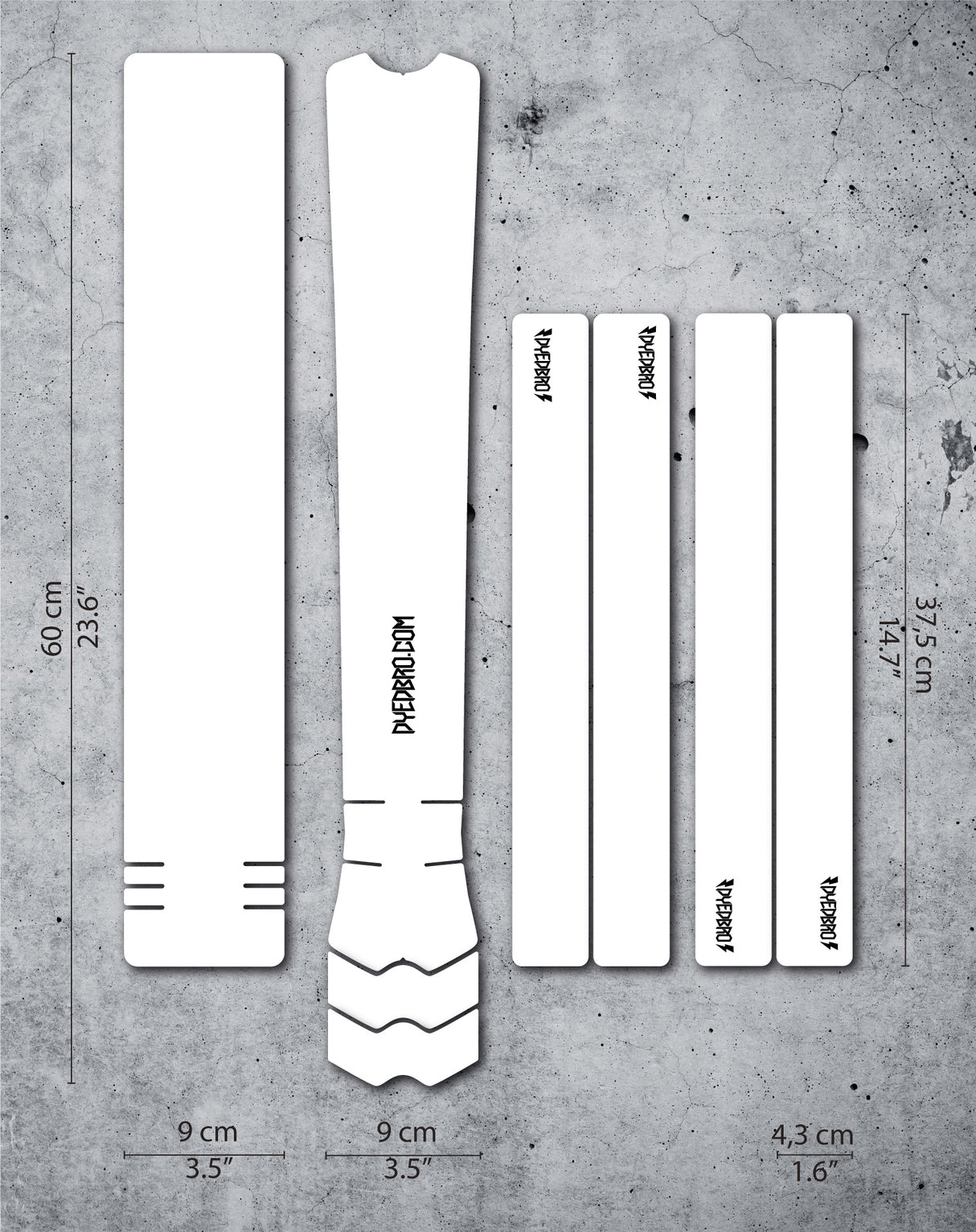 Rahmenschutz Kit Clear Gloss - Black