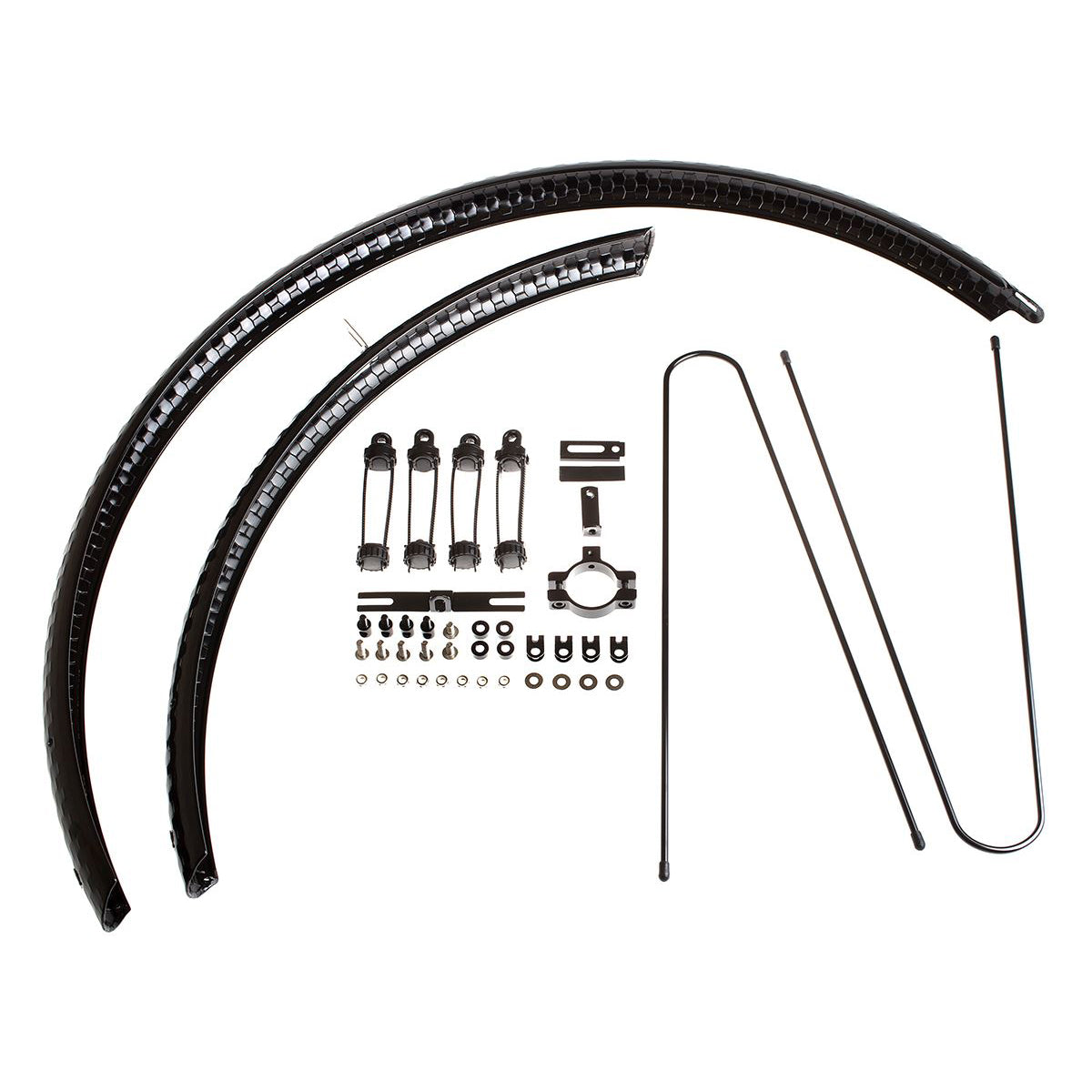 Hammered Fenders - Schutzbleche - schwarz poliert