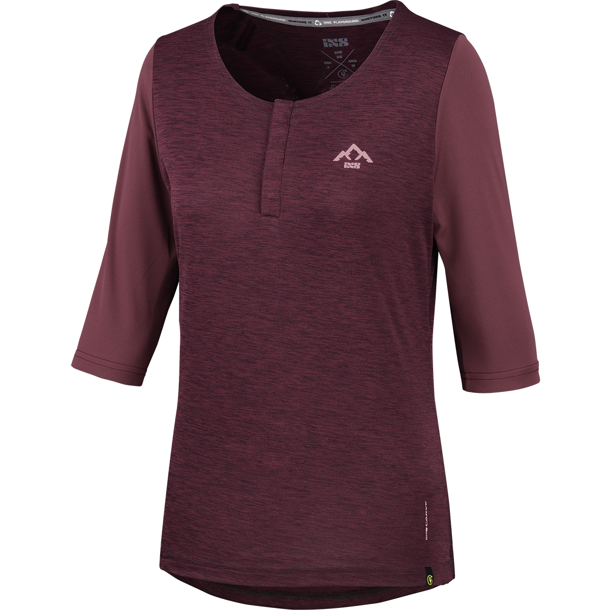 Carve X Women Henley raisin-solid raisin