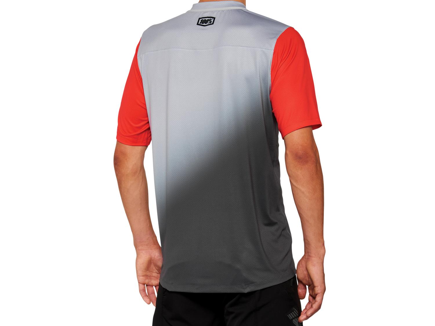 Celium Short Sleeve Jersey - Grey/Racer Red