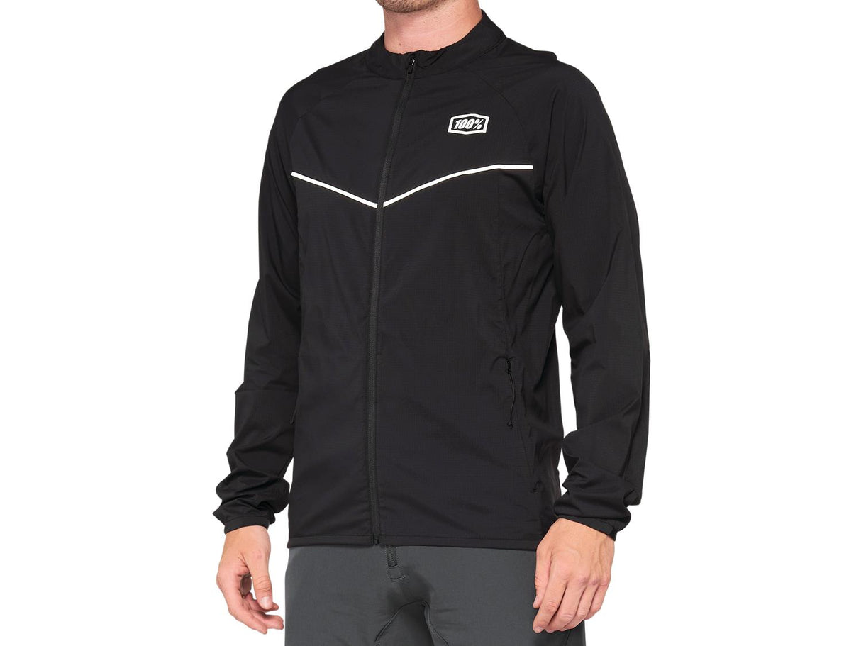 Corridor Stretch Windbreaker - black