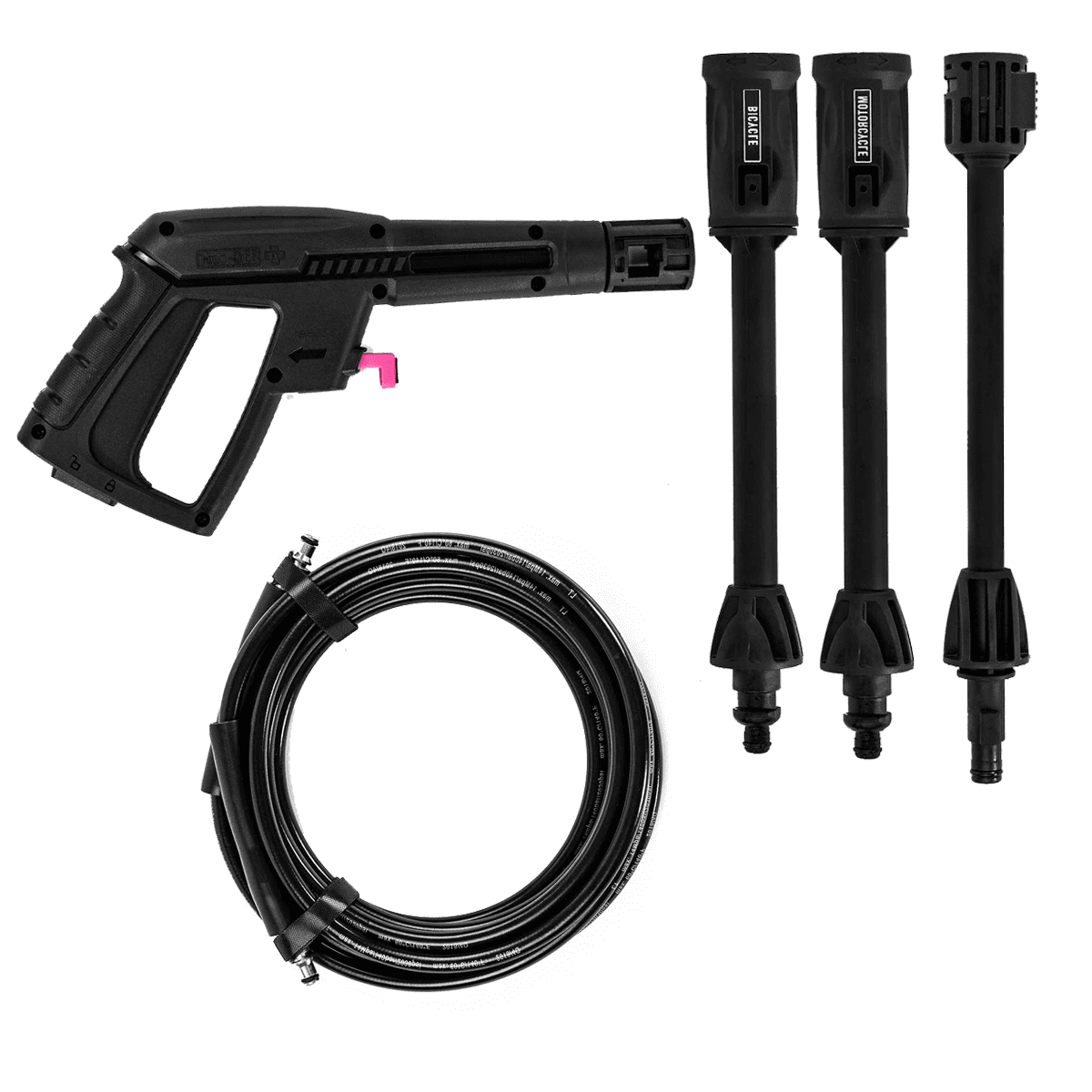 Hochdruckreiniger ''Pressure Washer Moto '' Set - Schwarz/Pink