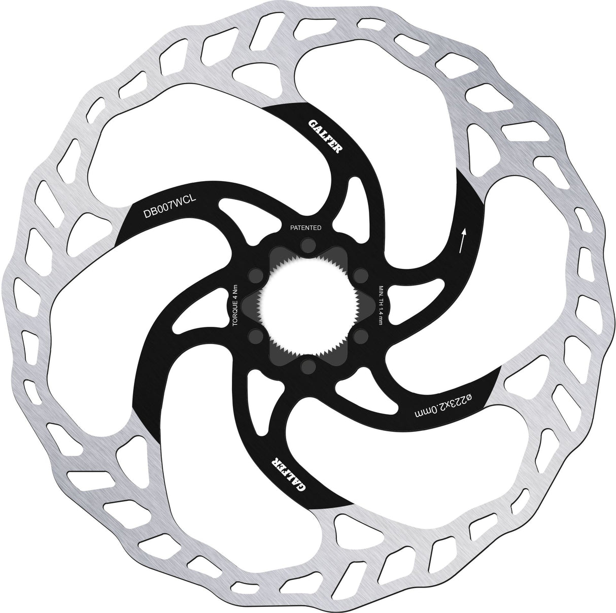 Wave Fixed MTB Centerlock Bremsscheibe 2,0 mm