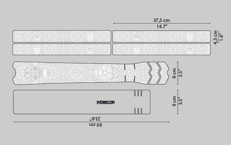 Rahmenschutz Kit - Día de Muertos - White Matte