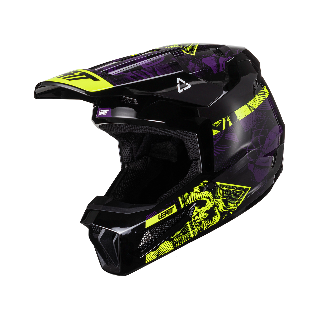 Helmet Moto 2.5 V24 UV schwarz-grün-weiss M