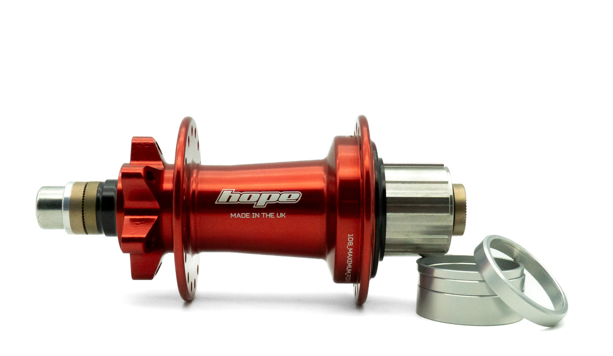 Pro 5 Trial/Singlespeed Hinterradnabe rot 32 Loch - 135 mm Bolt In