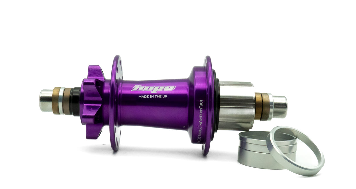 Pro 5 Trial/Singlespeed Hinterradnabe purple 32 Loch - 135 mm Bolt In