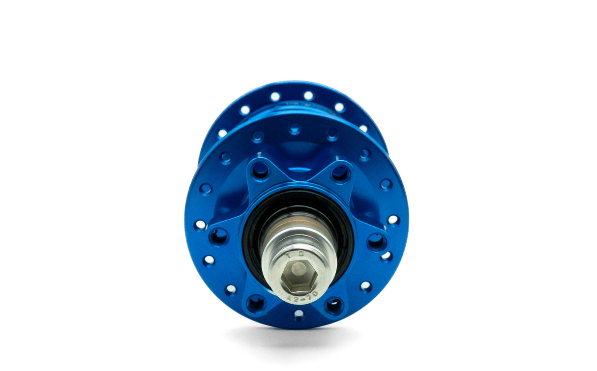 Pro 5 Trial/Singlespeed Hinterradnabe blau 32 Loch - 135 mm Bolt In