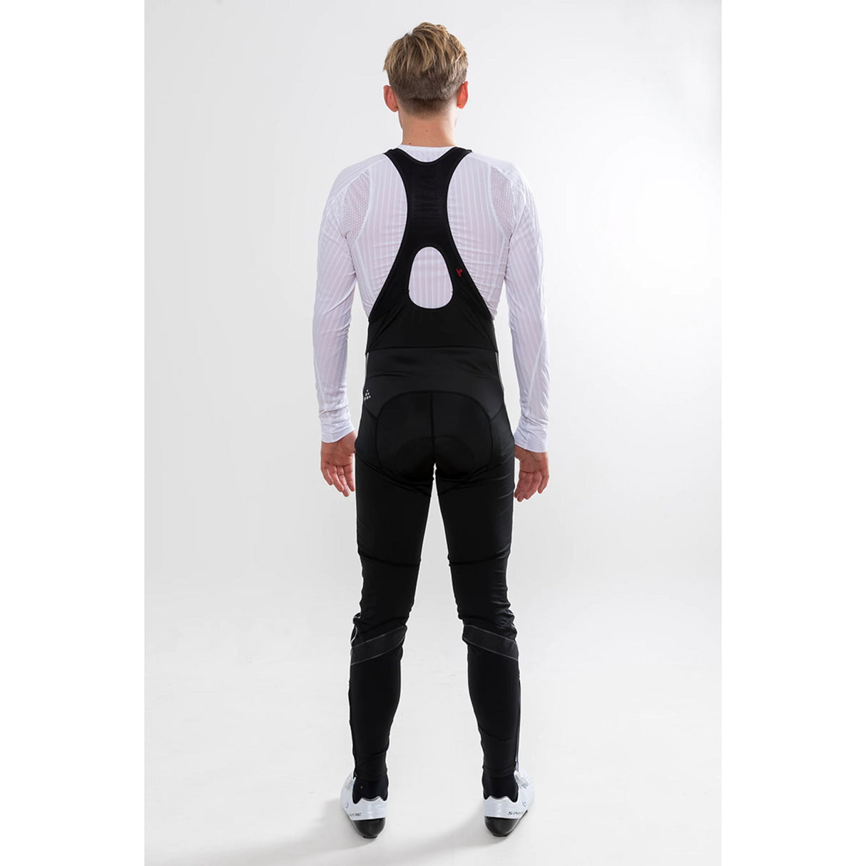 Ideal Pro Wind Bib Tights with pad M - Schwarz