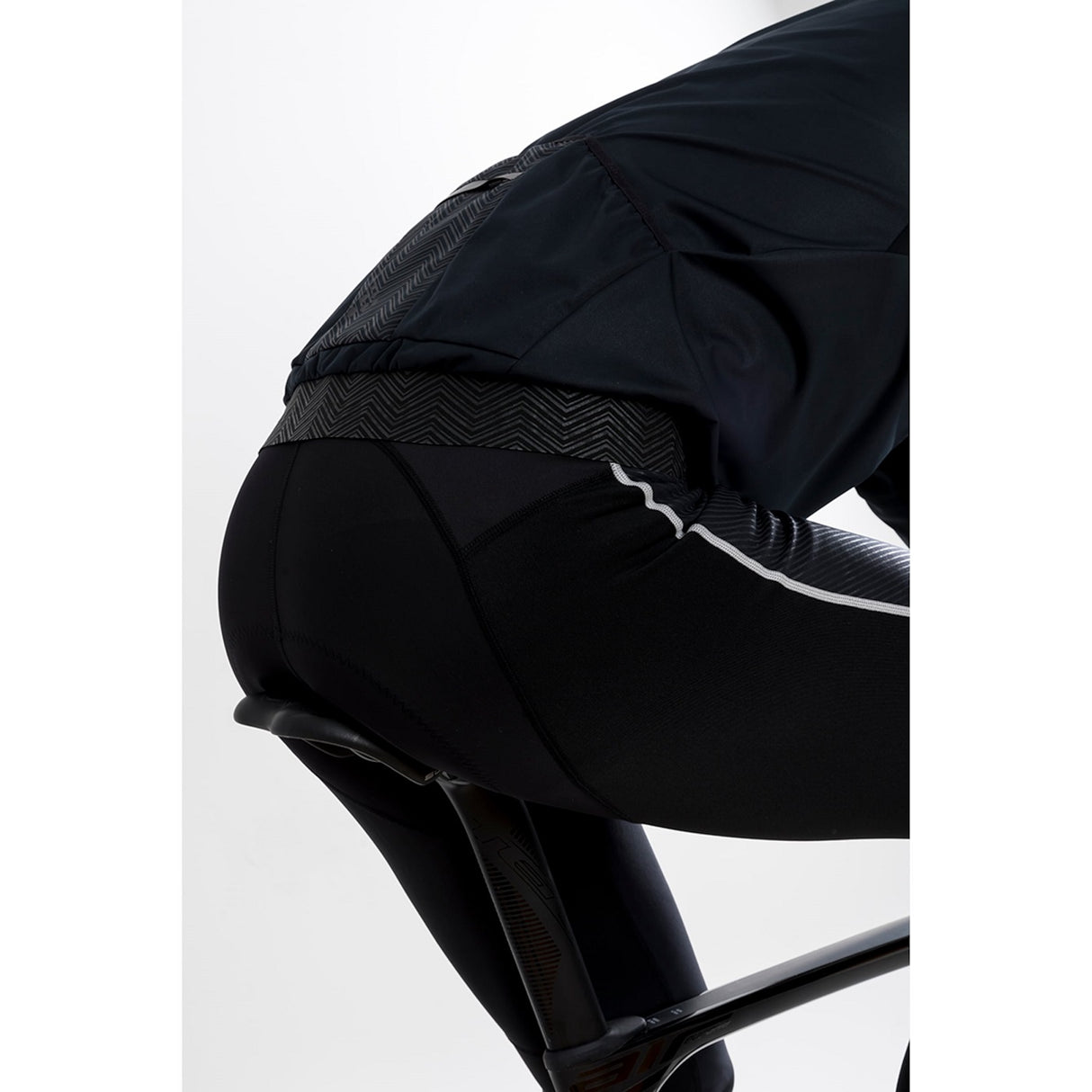 Ideal Pro Wind Bib Tights with pad M - Schwarz