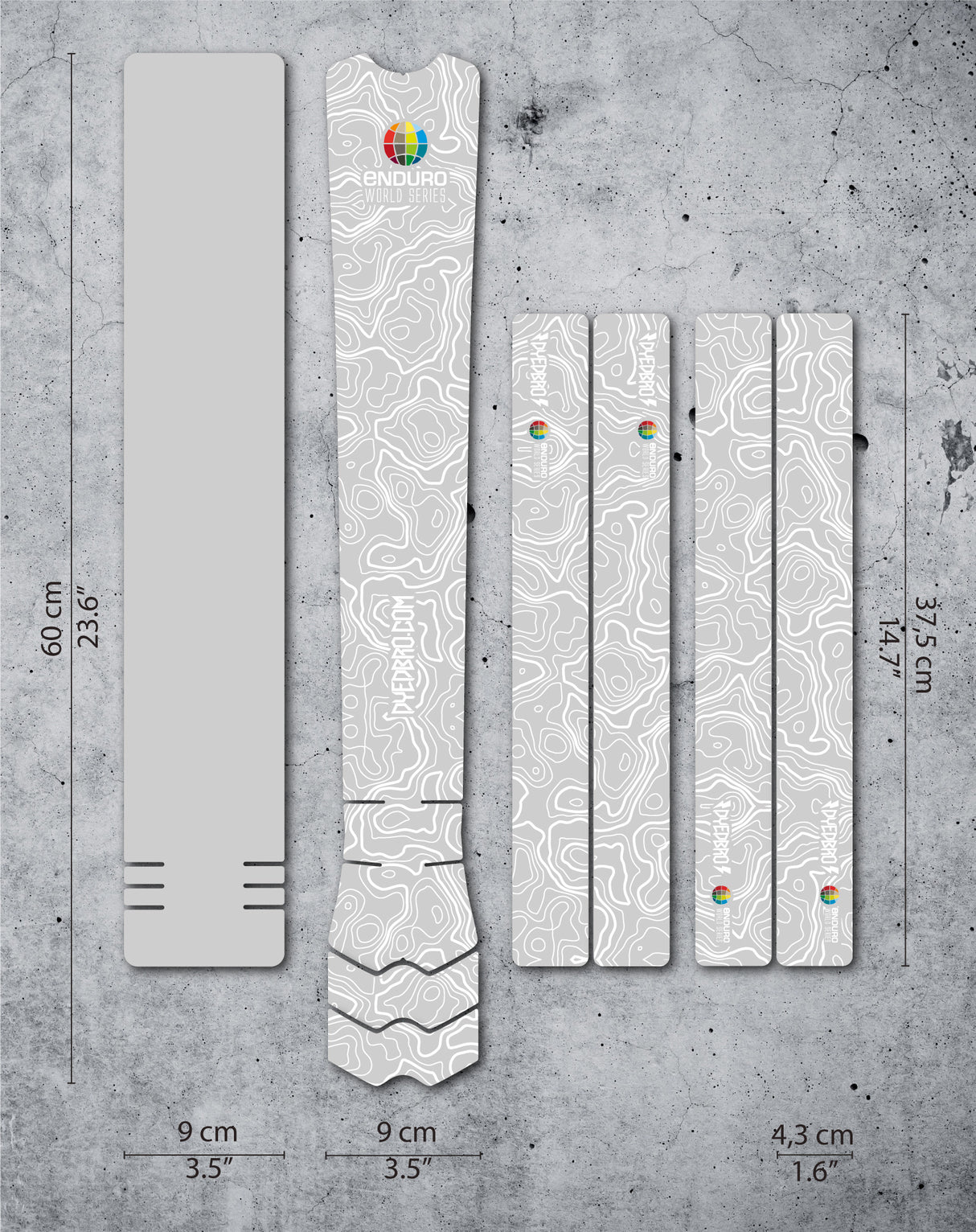 Rahmenschutz Kit - EWS Mountains - White Matte