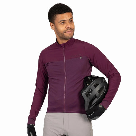 GV500 Trikot (langarm) - Aubergine
