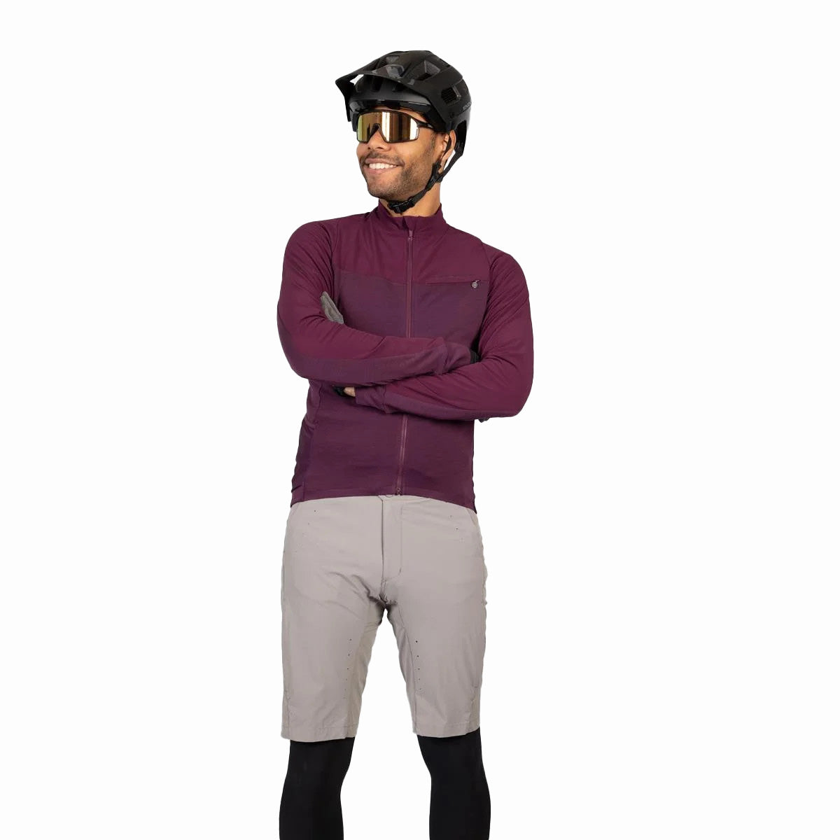 GV500 Trikot (langarm) - Aubergine