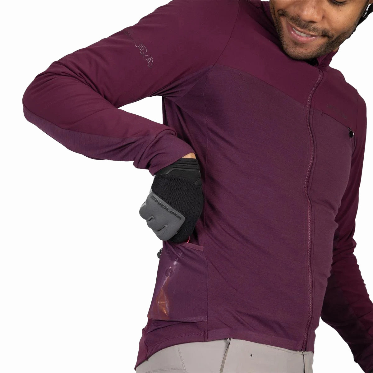 GV500 Trikot (langarm) - Aubergine