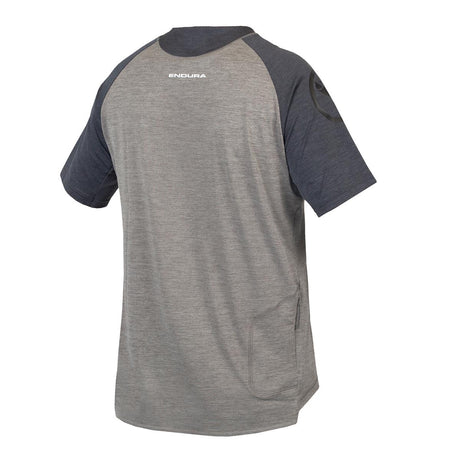 SingleTrack Kurzarmtrikot - Zinn-Grau