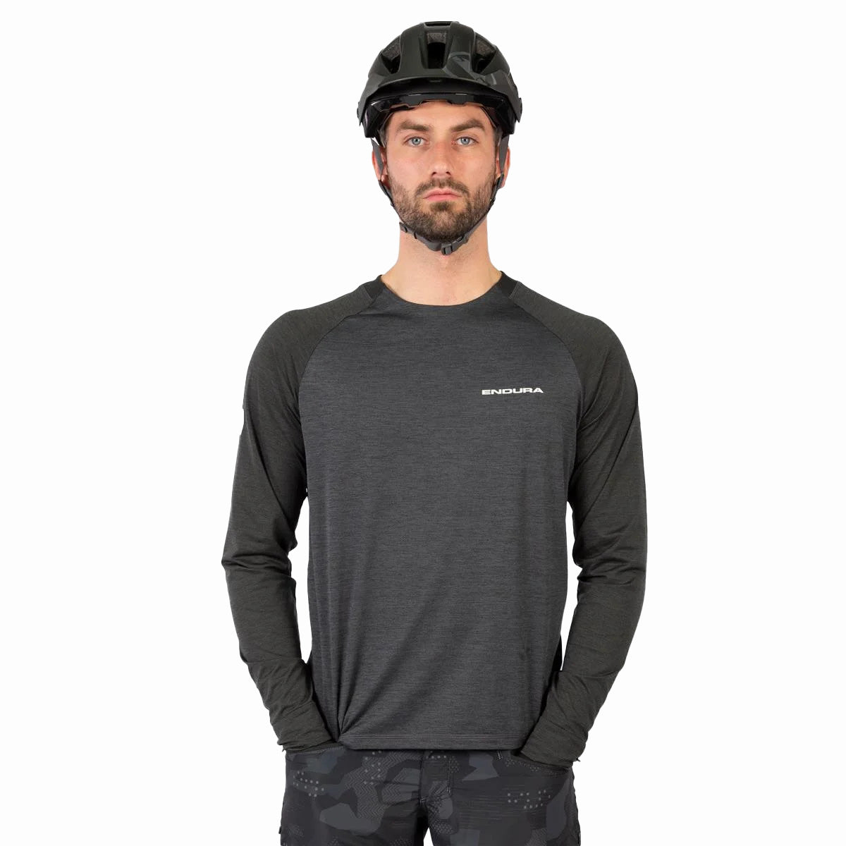 SingleTrack Trikot (langarm) - Zinn-Grau